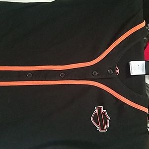 Womens Harley Davidson Button up T